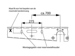 AL-KO Support De Roue De Secours Type E -Obelink 331104 331104 images other alko reservewiel houder c 2 ecommerce 1