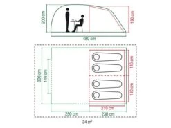 Coleman Vespucci 4 Tente Tunnel -Obelink 357052 357052 images other coleman vespucci 4 3 2 ecommerce