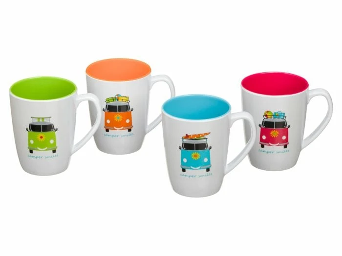 Flamefield Camper Smiles Lot De Tasses 1 Flamefield Camper Smiles Lot De Tasses