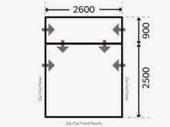 Dometic Rally Air Pro 260 Drive-Away Auvent Camping-car -Obelink kampa dometic plattegrond rally 260 drive away 2021 ecommerce 56df