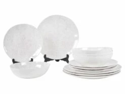 Kampa Natural Stone Service Vaisselle 12 Pièces