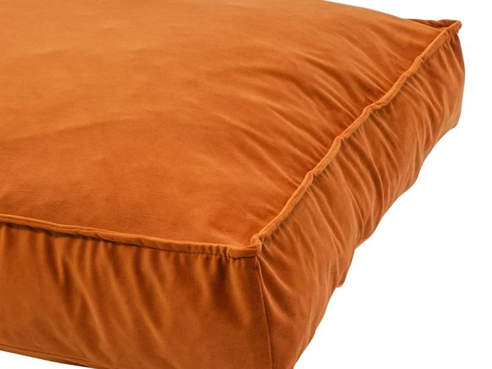 Madison Medium Lounge Velours Orange Coussin Pour Chien 2 Madison Medium Lounge Velours Orange Coussin Pour Chien â Image 2