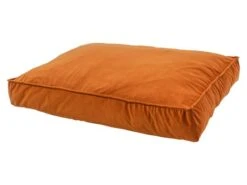 Madison Medium Lounge Velours Orange Coussin Pour Chien