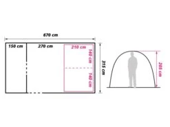 Obelink Familia 4 Tente Tunnel -Obelink obelink familia 4 floor plan ecommerce 4b9b