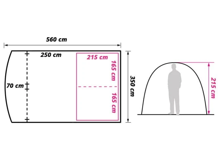 Obelink Living Tente Tunnel 8 Obelink Living Tente Tunnel – Image 8